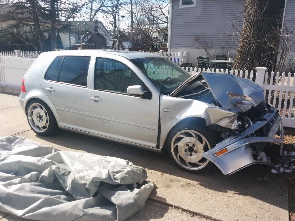 For Sale 2001 VW Golf 2.0 With Front End Damage. VW Vortex